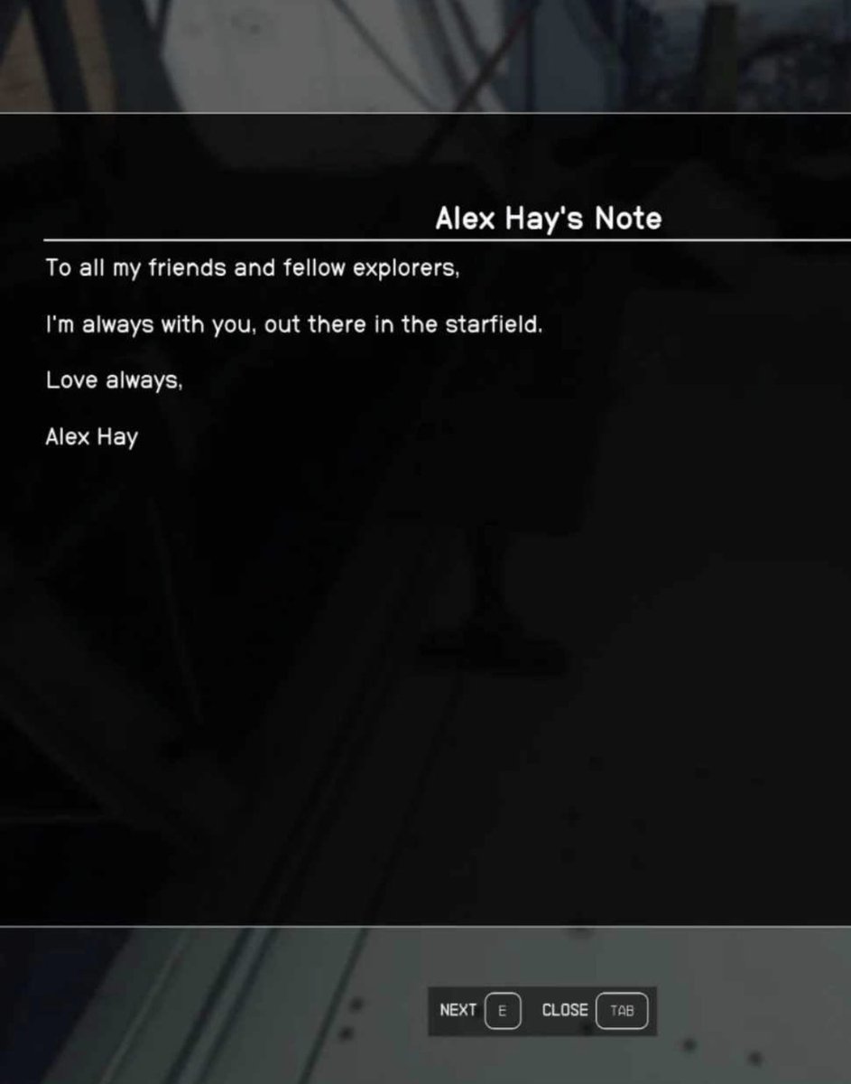 A Redditor posted that he wouldn't be able to play Starfield after being diagnosed with lung cancer as he likely would not survive long enough for the games release

Bethesda honored him in game with this