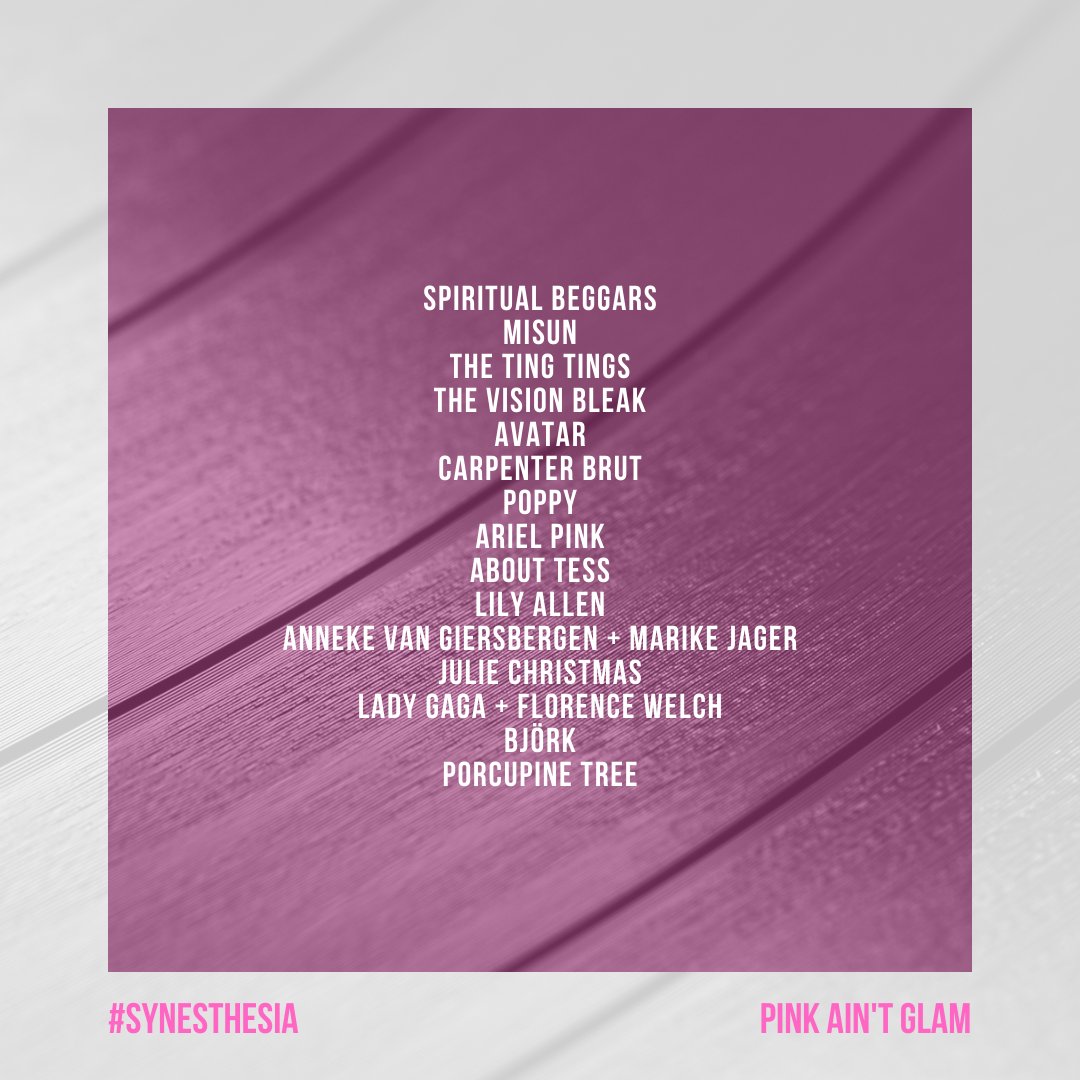 BeyondPlaylist's tweet image. 002/:PAG.DEUX
PINK AIN'T GLAM
#SYNESTHESIA
@BeyondPlaylist 

Listen on #Spotify ⏯️💿
open.spotify.com/playlist/0M1Ts…