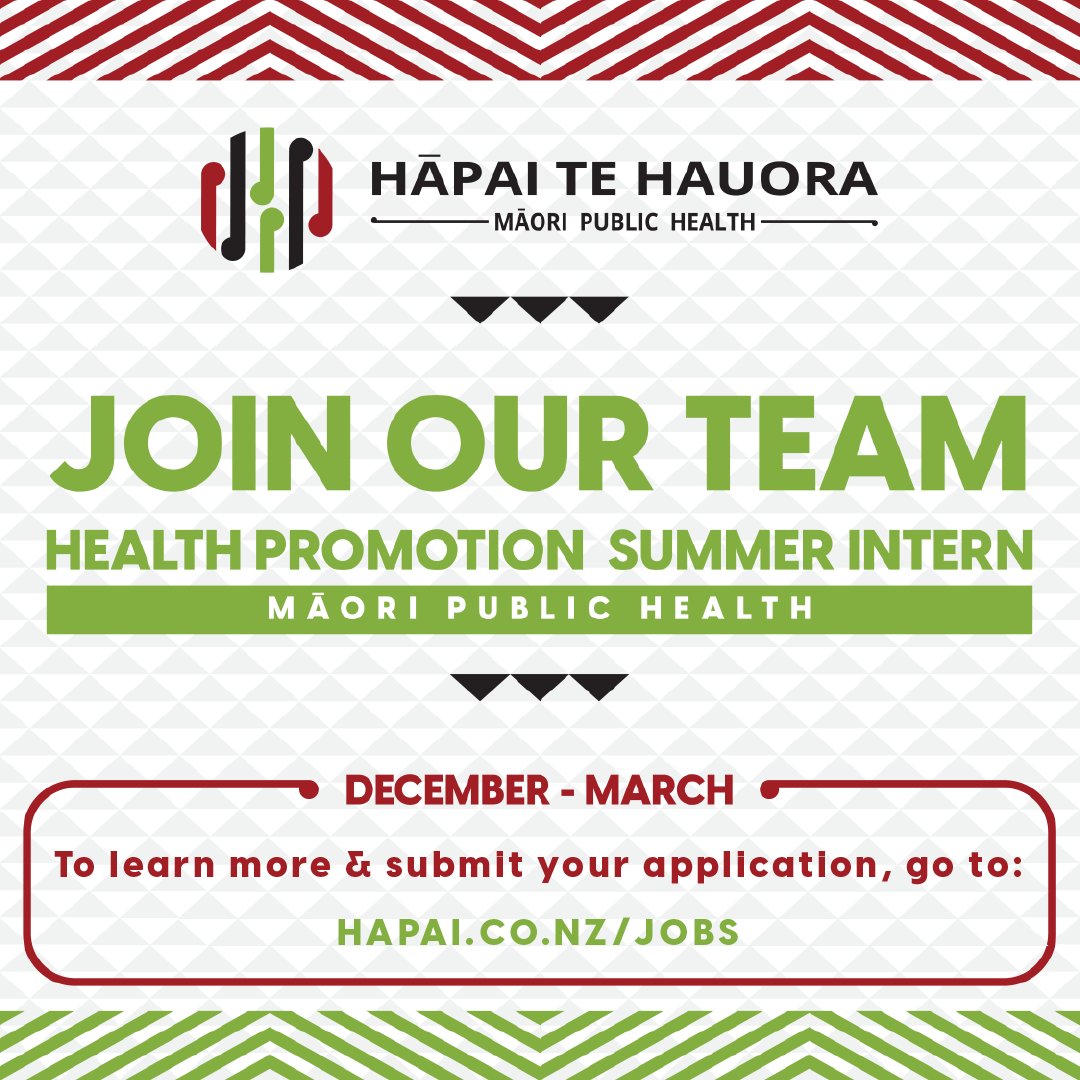 We are looking for four enthusiastic and dedicated students to join us for our Pia Summer Studentship Program. The position will take place from 20th November 2023 to the end of February 2024 (with a break over our close down period).

Learn more here: hapai.co.nz/jobs
