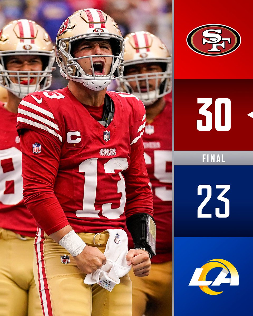 FINAL: <a href="/49ers/">San Francisco 49ers</a> get a big divisional win on the road. #SFvsLAR