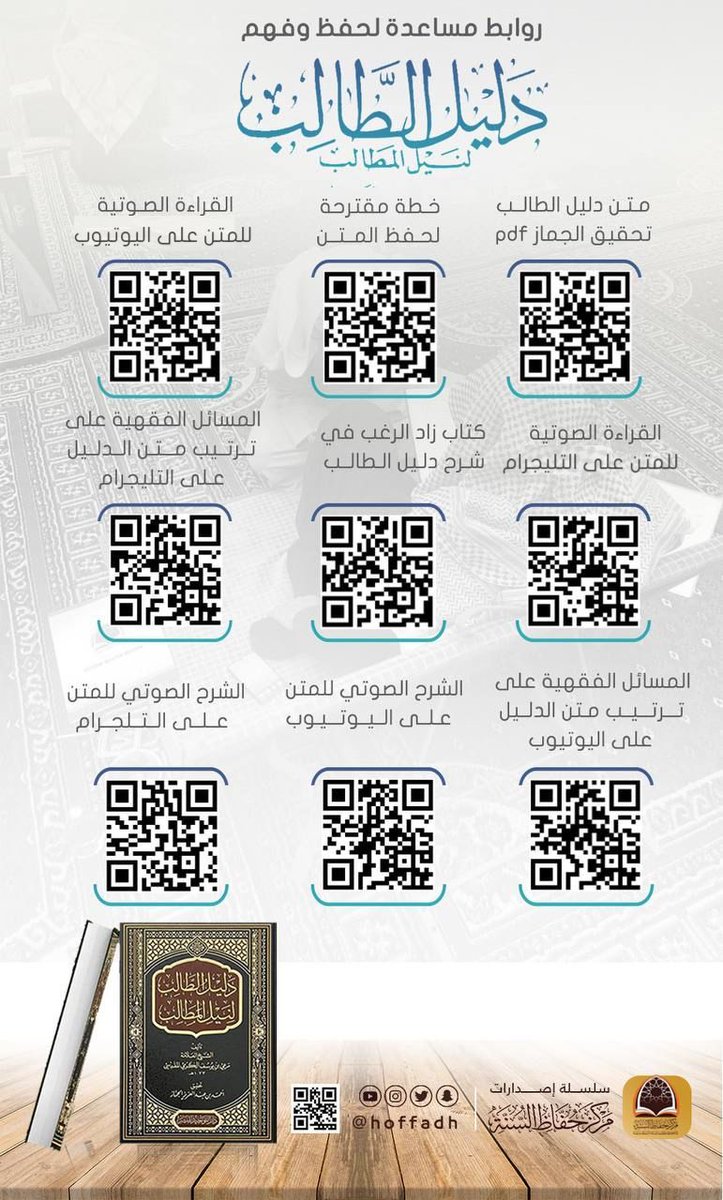 خدمات مفيدة من مركز الحفاظ لمتن دليل الطالب