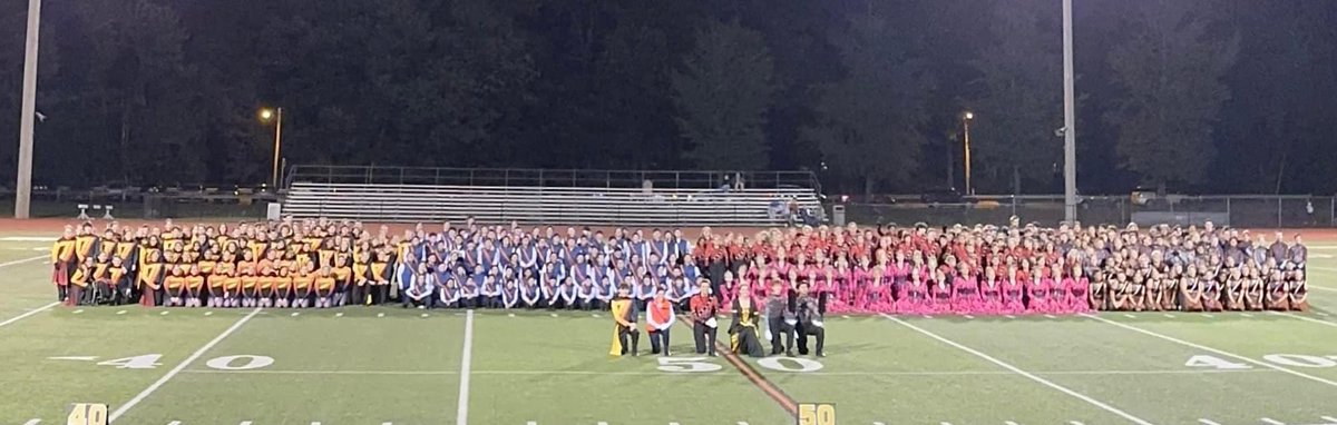 All of the <a href="/NYSFieldBand/">NYS Field Band Conference</a> national class bands at <a href="/MohonCSD/">MohonCSD</a> yesterday! <a href="/WGFineArts/">West Genesee Fine Arts</a> <a href="/LHS_Marching/">Liverpool Marching Programs</a> <a href="/BCSDBEES/">Baldwinsville CSD</a> @BeesBands Arlington!