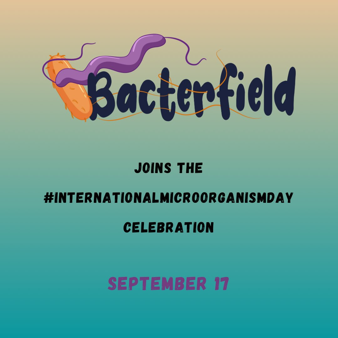 Porque hoy es el Día Internacional de los Microorganismos, Bacterfield se une a la celebración 🥳🥳

Happy  #InternationalMicroorganismDay!!  <a href="/IntMicroDay/">International Microorganism Day</a>