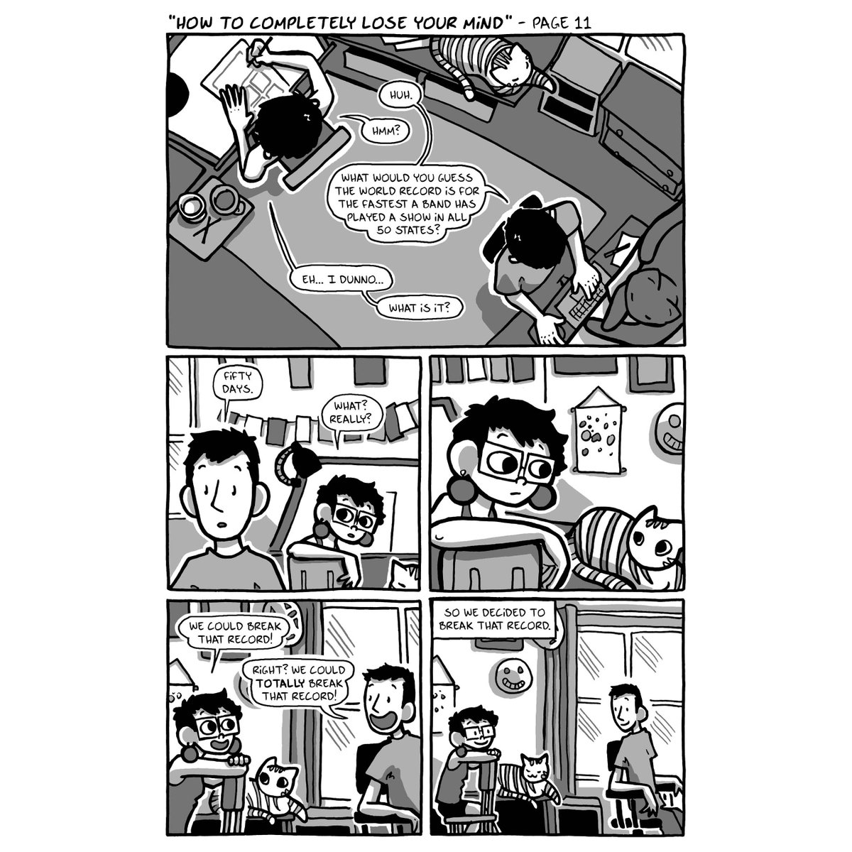 Sorry I’ve been a bit absent from posting lately. My debut graphic novel comes out next month!! So I’ve been a bit preoccupied getting ready for that.
So why not share some of the pages with y’all??