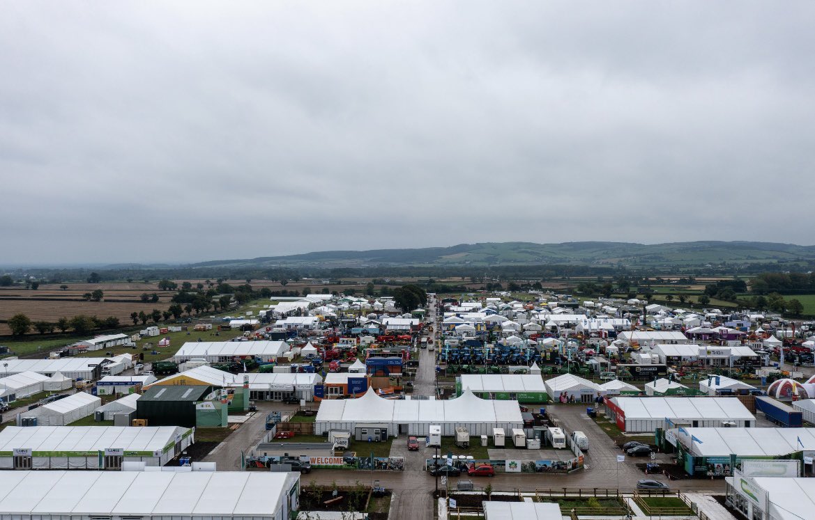 Fab aerial pics taken today of the #Ploughing2023 site here in Ratheniska, Co Laois, all set for next week!!! #EpicEvent #NottobeMissed #picoftheday