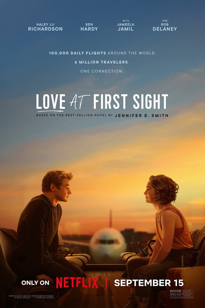 MovSto's tweet photo. فيلم مؤثر جديد بعنوان Love at First Sight صاير ترند على نتفليكس 😍🔥

يتكلم عن قصة حب بين شاب وفتاة أثناء رحلة طيران من "نيويورك" إلى "لندن" حيث يُغرم أحدهما بالآخر، غير أنهما يفترقان في الجمارك. فهل يلتم شملهما؟ https://t.co/ExuYP5i6t6