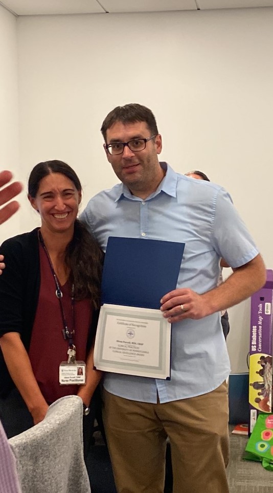 APPennMed's tweet photo. 🏆Advanced Practice Clinical Excellence Award 🏆
From theCPUP- Clinical Practice of the University of Pennsylvania

The winner is: Alison Purcell, MSN, CRNP

Congratulations Allison! https://t.co/boCoXgw940