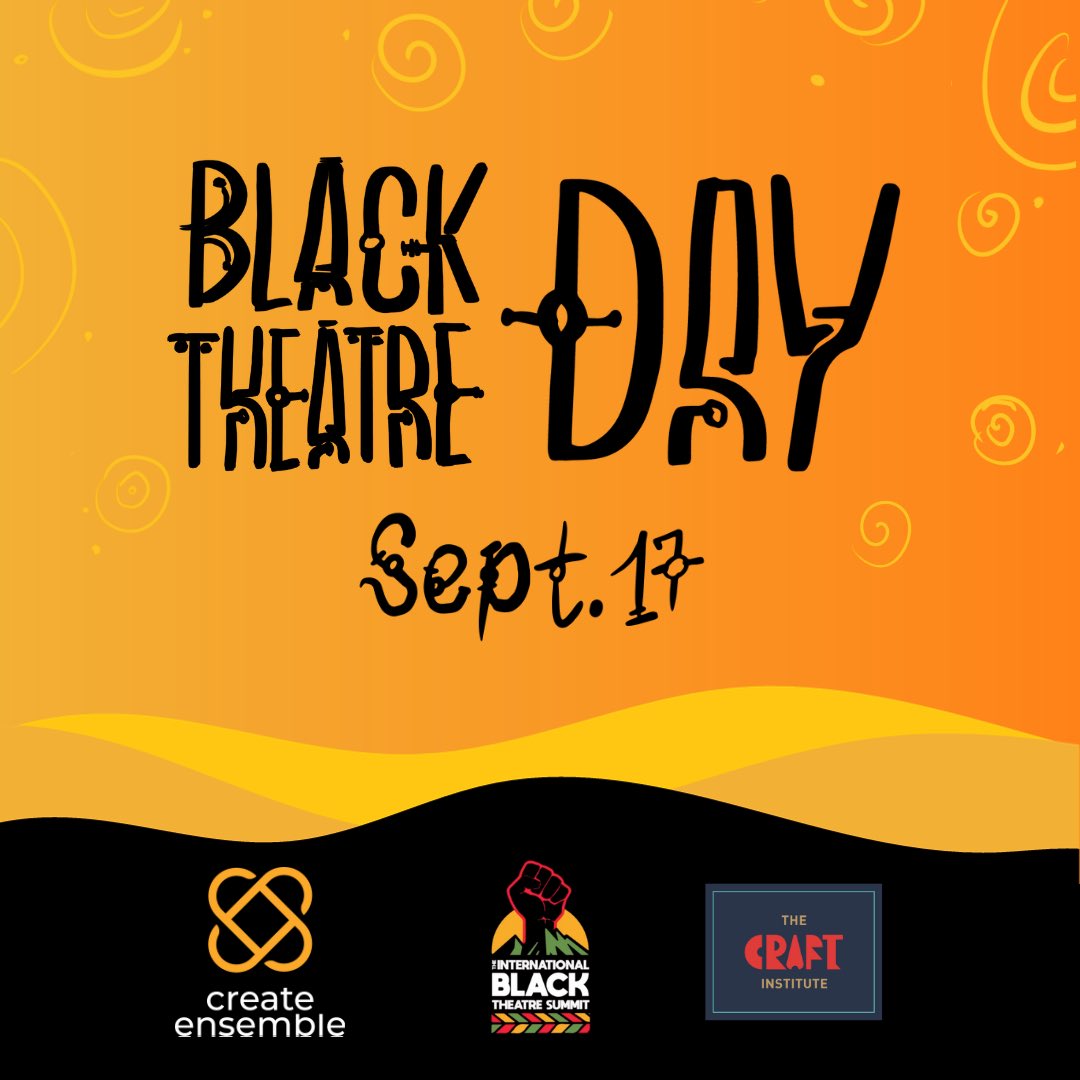 It’s happy #BlackTheatreDay from The CRAFT Institute! 

Check out Dr. Monica Ndounou’s “What does Black Theatre Day mean to me?” on <a href="/CreateEnsemble/">Create Ensemble</a> createensemble.com/blogs/blog-wha…