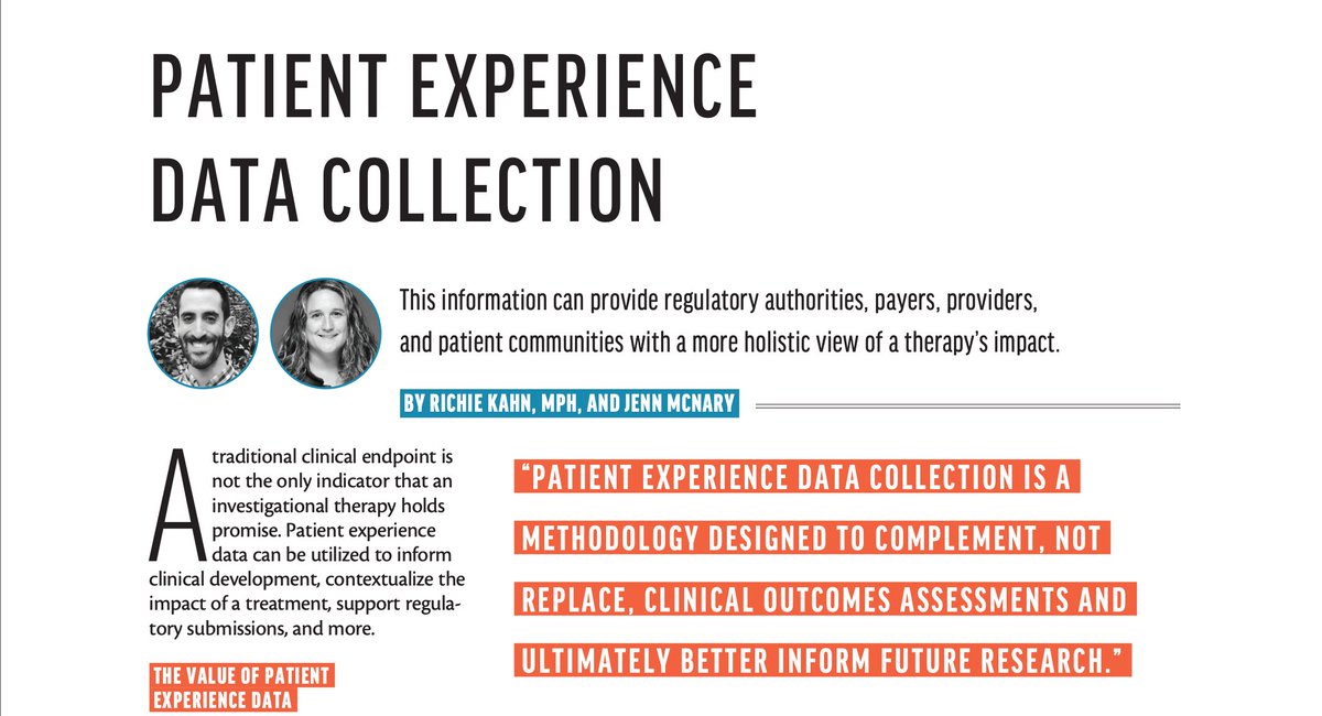 A traditional clinical endpoint isn't the only indicator that an investigational therapy holds promise. Patient experience data can be utilized to inform clinical development, contextualize the impact of a treatment, support regulatory submissions, & more. bit.ly/3sXHZJY