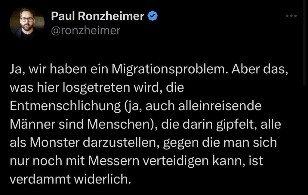 diese monster wurden mit und von journalist*innen erschaffen und genährt. plötzlich ist man erschrocken vom blatanten rassismus der dieses land überzieht. wir haben kein migrationsproblem sondern ein rassismusproblem und die zeitung für die er arbeitet ist ein teil davon.