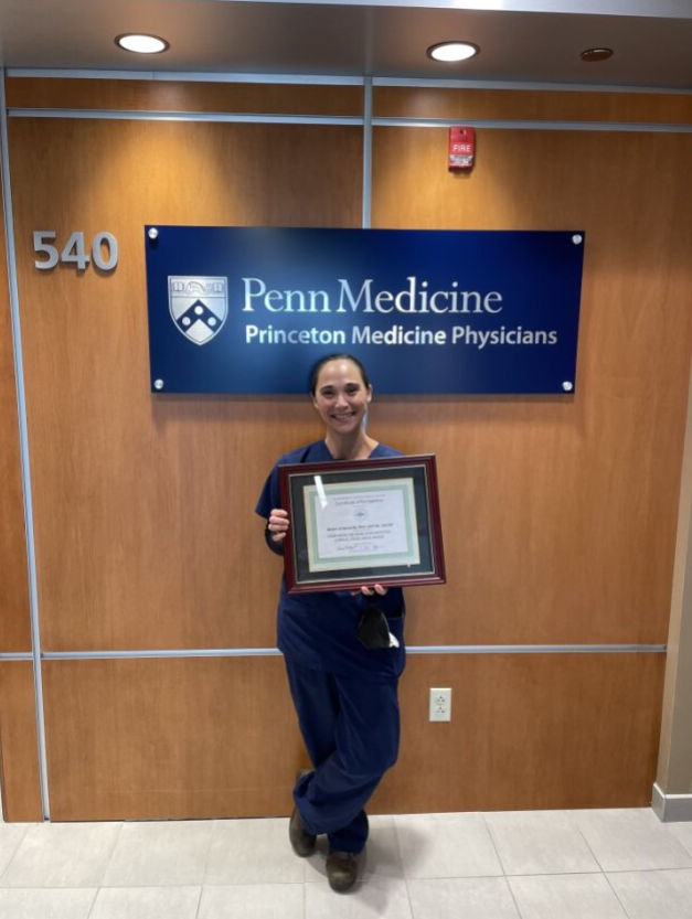 APPennMed's tweet photo. 🏆Advanced Practice Clinical Excellence Award🏆

From Penn Medicine Princeton Medical Center

The winner is: Renee Donnelly, MSN, ANP-BC, AOCNP

Congratulations Renee! https://t.co/twd7IQE6Gd