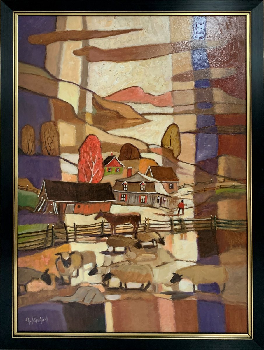 Jean-Guy Desrosiers was born in Sorel, Québec, in 1934. 
Né à Sorel (Québec) en 1934, Jean-Guy Desrosiers s’est très tôt dirigé vers la Capitale nationale pour y faire carrière et en traduire l’aspect unique.
coachhouseauctions.hibid.com/auctions