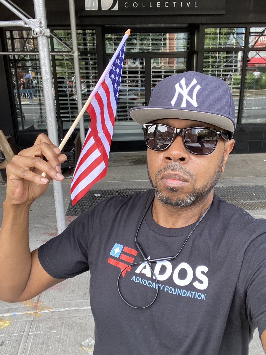 nikcaige's tweet image. Here in Harlem representing #ADOSAF at the “African American Day” parade which should truly be called the ADOS day parade.