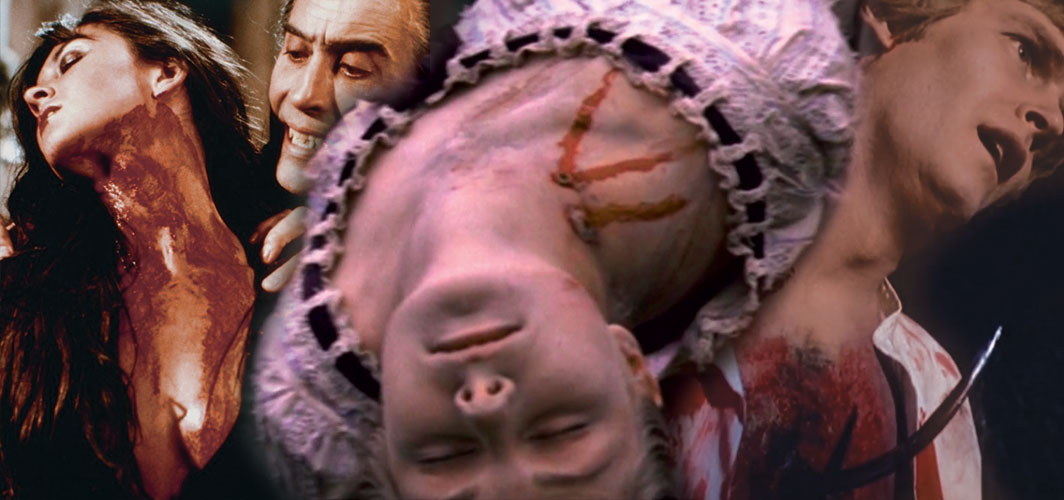 thehorrorland's tweet photo. The Curse of The Vampire. We look at some of Dracula's more bloody victims, as he carves his way through Hammer Horror. The Goriest Victims of Hammer’s Dracula #horror #horrorarticle #article #vampires #dracula #hammer https://t.co/NEzJuLzywS https://t.co/UXilBXO6nc