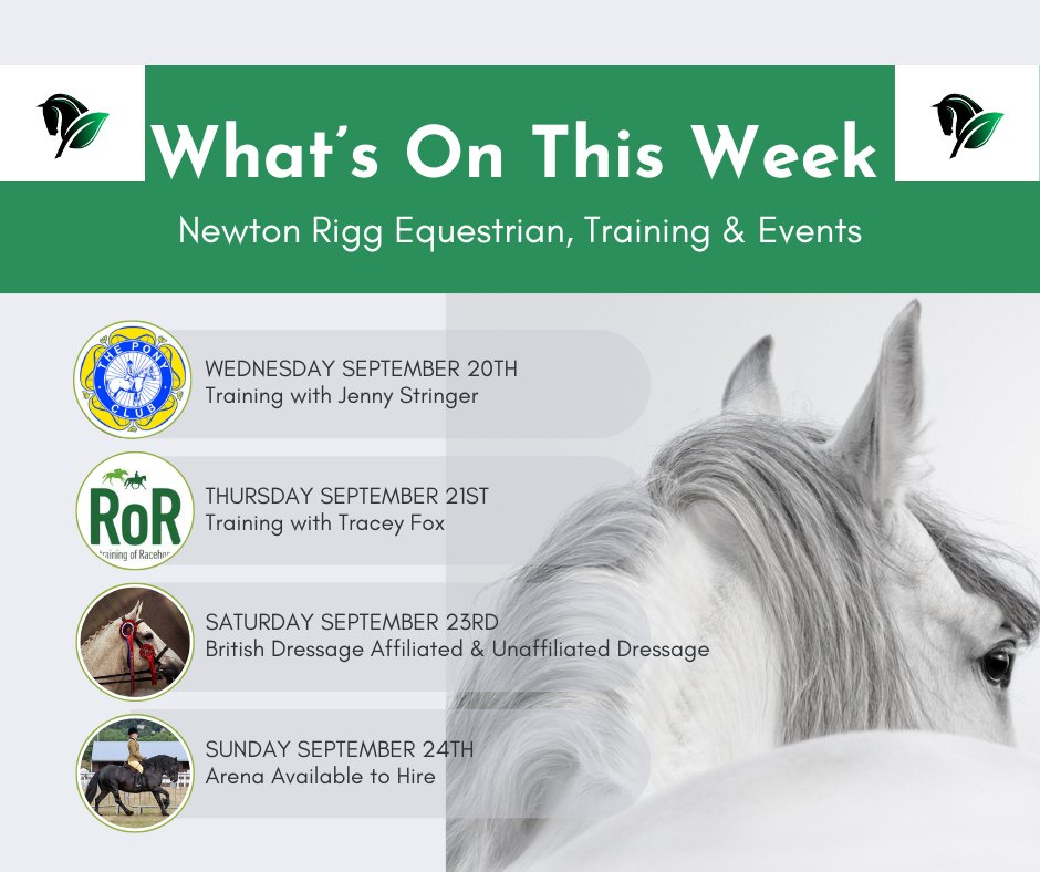 WHAT'S ON THIS WEEK - for training session availability message the Facebook page, or WhatsApp 07730 420 155
Entries still open for the Dressage - enter on equoevents.co.uk
@equoevents  <a href="/britishdressage/">British Dressage</a>  
#Dressage #equestrian