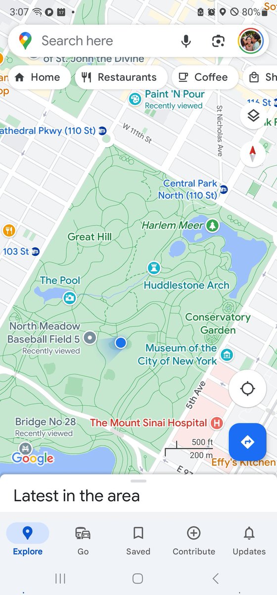 MarCaribe's tweet photo. @TMobile no service in the middle of central park? This has been an issue for a while. I posted about this last fall. When is this getting fixed? https://t.co/P7VbxVnNxK