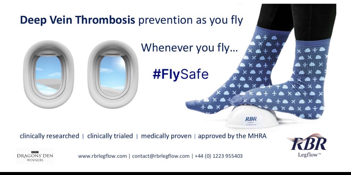 All prepped and ready to go first outing with @<a href="/RBRactive/">RBR legflow</a>  cheers Westers! #SavingLives #VirginAtlantic #PreventDVT