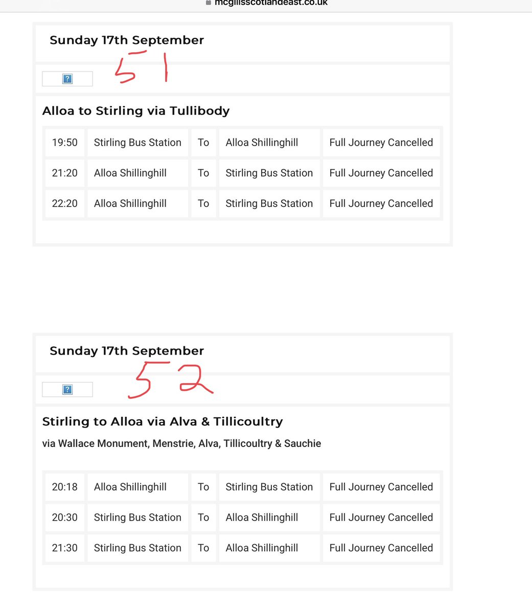 bus_oma's tweet photo. Cancelled @ClacksCouncil @ochillass @jencpreston @StirlingCouncil @markruskell @VisitBofA @StirUni #Cowie @GreigBusUsers @BannockburnHigh @alloatiser @AlloaCC @Till1Community @HamblySnp time you learned the route numbers #MidBluebird #McGillsEast ?? https://t.co/im7nm31fAk