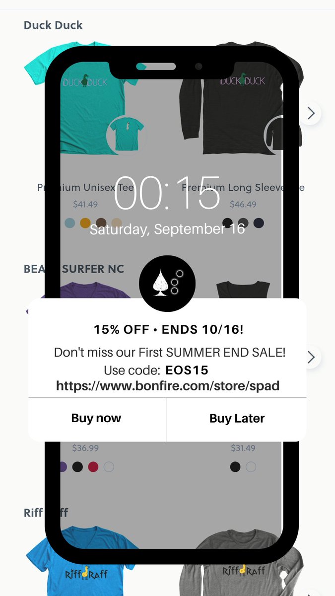 _sp4d3's tweet photo. Ends 10/16. #sale #spad #wearbonfire #sundayvibes #SUGA #HappyBirthdayModiJi https://t.co/uRiJb8i3O3