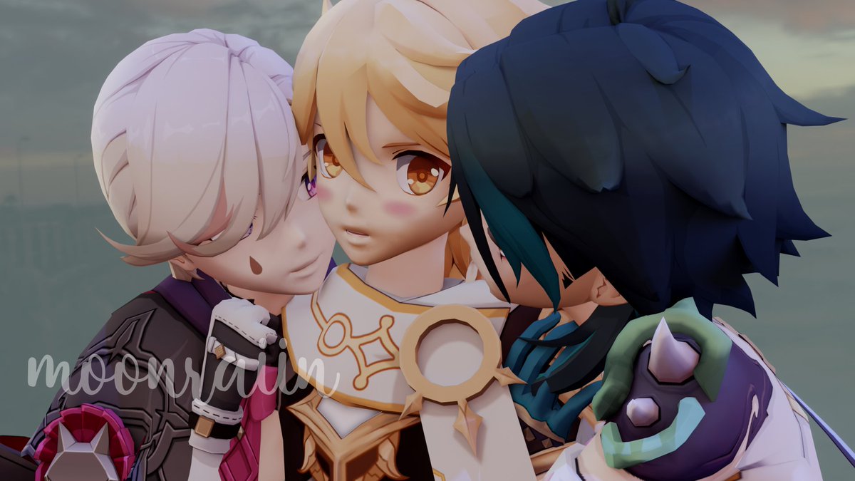 Moonraiin's tweet photo. Guess Aether is popular 👀

Xiao and Lyney don't like eachother, unless... [tbc?]

#XiaoAe #Lynther #LyneyAether #Lyney https://t.co/Om9Yq7Us0Q