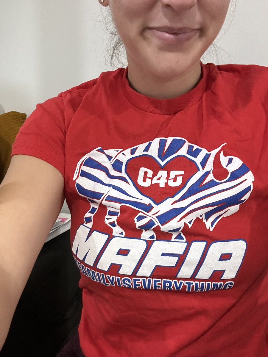 4KelseyAnderson's tweet photo. WE’RE BACK! 

Also, take note of what you wore today. I went with my now lucky #COLT45STRONG shirt in honor of of our buddy Colt Matz, who’s fighting the tough fight with leukemia. 

#BillsMafia https://t.co/ea41ORHdMX