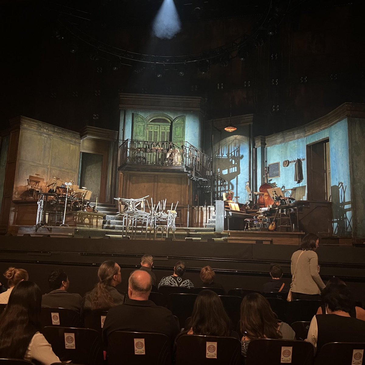KeithKrumwiede's tweet photo. My son scored us some great seats for the Hadestown matinee. https://t.co/pnxaXFurWm