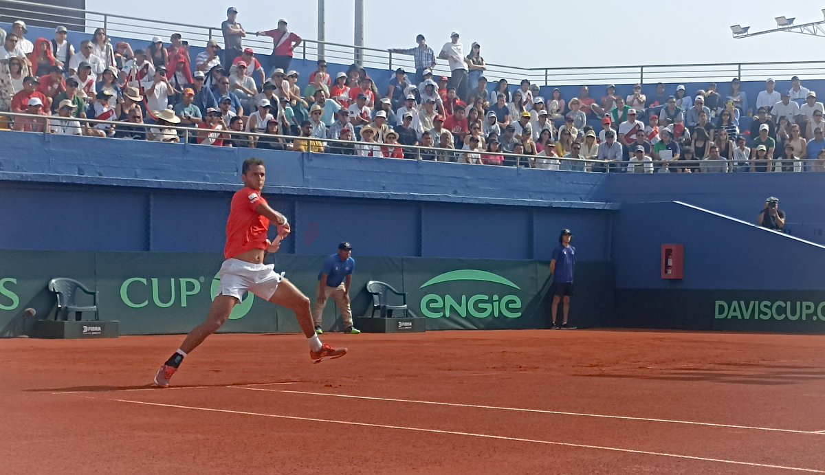 PeruanoTenis's tweet photo. COPA DAVIS 2023 GRUPO MUNDIAL I (17/9): 🇵🇪 PERU 2- 1 🇧🇻 NORUEGA:
🇵🇪 Juan Pablo Varillas🆚 🇧🇻 Victor Durasovic 6-1, 3-0*
Juanpi reafirma su diferencia en el segundo set.
📷: @yeltsinramirezc
#TenisPeruano #PERNOR #VamosPeru https://t.co/Ph3jynwZZ5