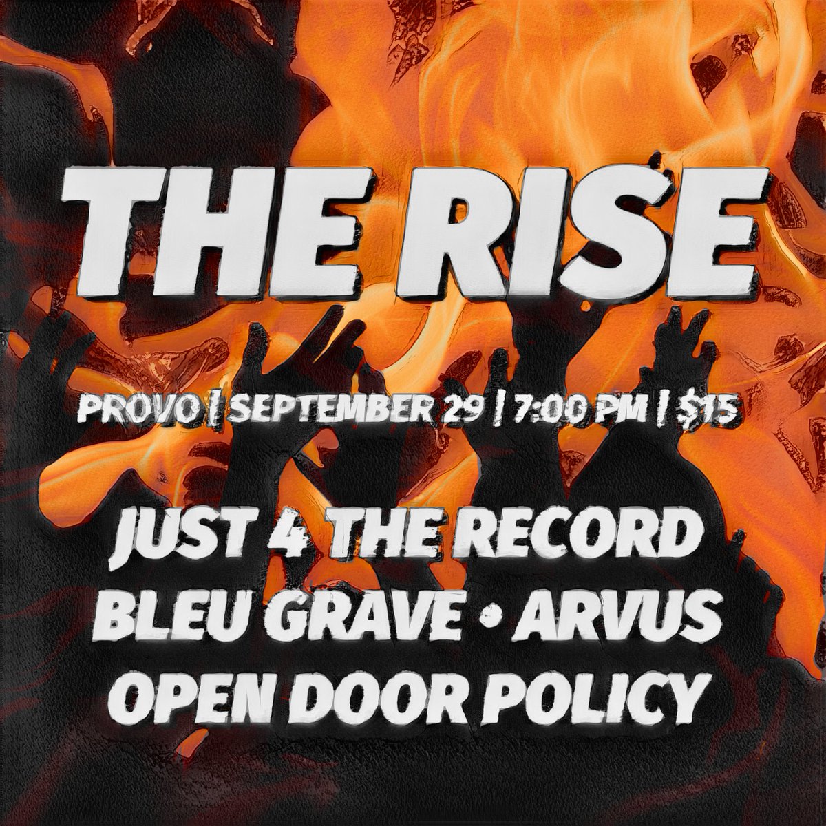 opendoorpolicy_'s tweet image. Hey y'all, we're playing OUR FIRST SHOW IN PROVO at The Rise on September 29. It would mean the world to us if you came out and supported our Provo debut!
 Don't miss it – and tell all your friends!

#SaltLakeCity #Provo #UtahMusic #UtahBands #UtahEvents