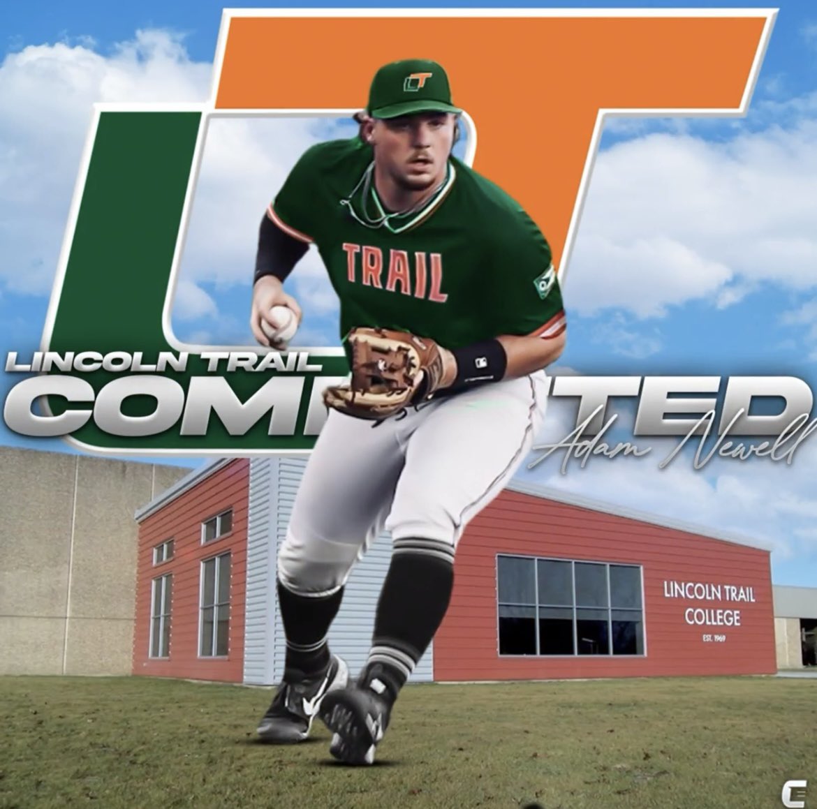 adamnewell05's tweet photo. i’m humbled to announce my commitment to lincoln trail college. thank you to jesus christ for being the author, my family, friends, teammates and coaches for their support. excited for this opportunity 🧡💚🤍 hebrews 13:20-21
-
-
@XeniaAthletics @Xenia_Baseball 
@LincolnTrailBSB https://t.co/3p3rPhjcBM