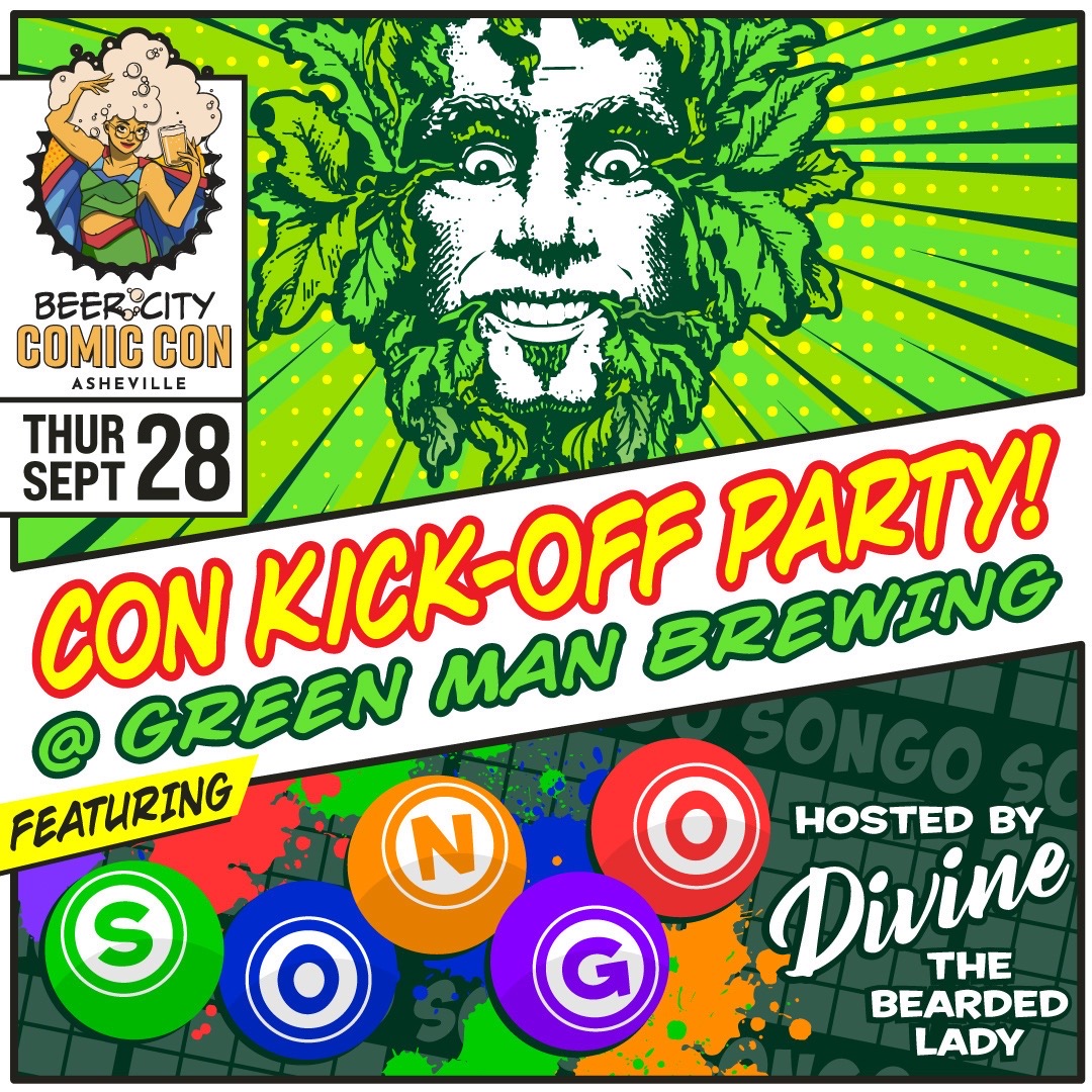 beercitycomic's tweet photo. 🍻 The ultimate kickoff party awaits! Join us for the Beer City Comic Con Kickoff Bash at Green Man Brewing on Thursday, September 28th. 
 #BeerCityComicCon #KickoffParty #GreenManBrewing #ComicsAndCrafts
Enjoy the party! https://t.co/niNrvrvUKT