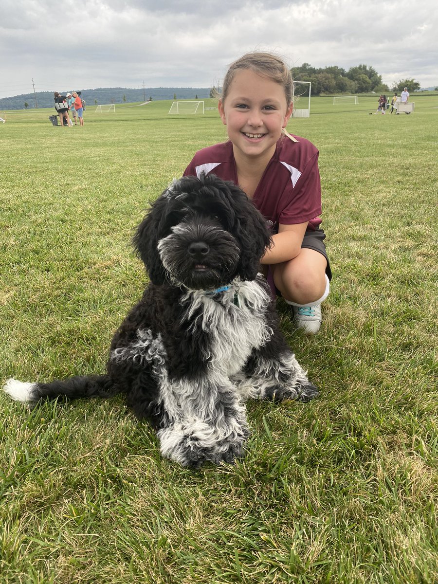 Navi and I loved cheering on Ava at field hockey today!  Way to go, Ava!! <a href="/HTShuskies/">Harmony Township School</a>