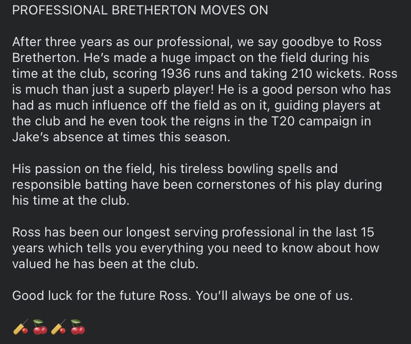 Cherry Tree CC (@cherrytreeclub) on Twitter photo 