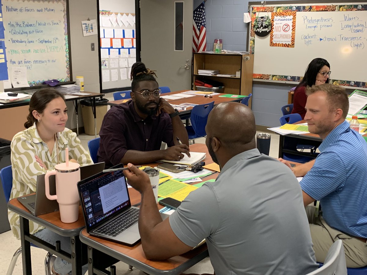 2nd district SoSt PLC! Middle school SoSt Ts met to share/collaborate for upcoming lessons/activities. These PLCs are never just a “sit and get”…teachers collaborate to elevate and align to our district goal #inquiry #thinkinglikeahistorian. @humble_SocSt