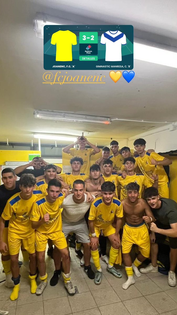 _KevinMorillas's tweet photo. PRIMERA VICTORIA DE LIGA 💛💙 https://t.co/XW7A2HvvmG