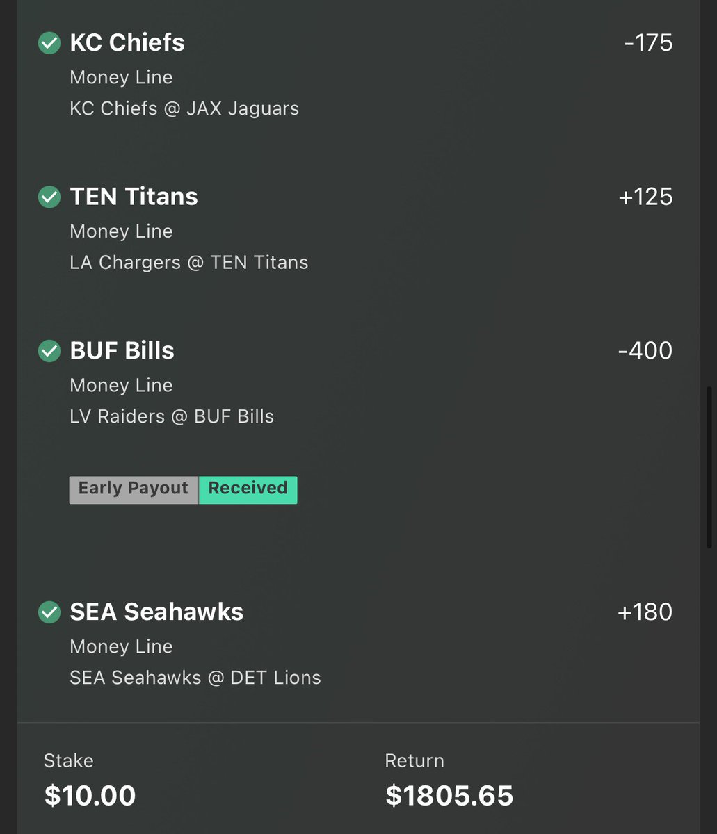 SWEPT NFL 8/8 +18000 😱#gamblingtwitter