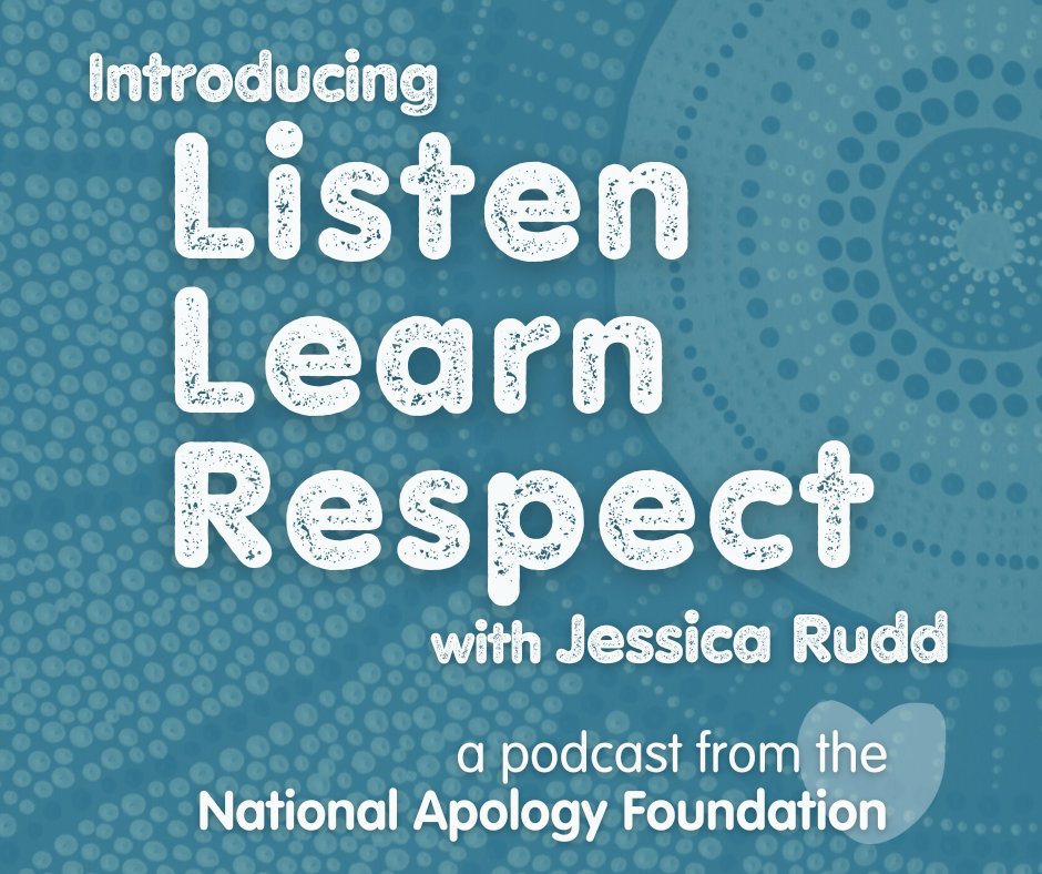 Listen, learn, respect is the National Apology Foundation's motto. It's also the name of our new podcast we've launched this morning: spotify.link/7C1uouufaDb