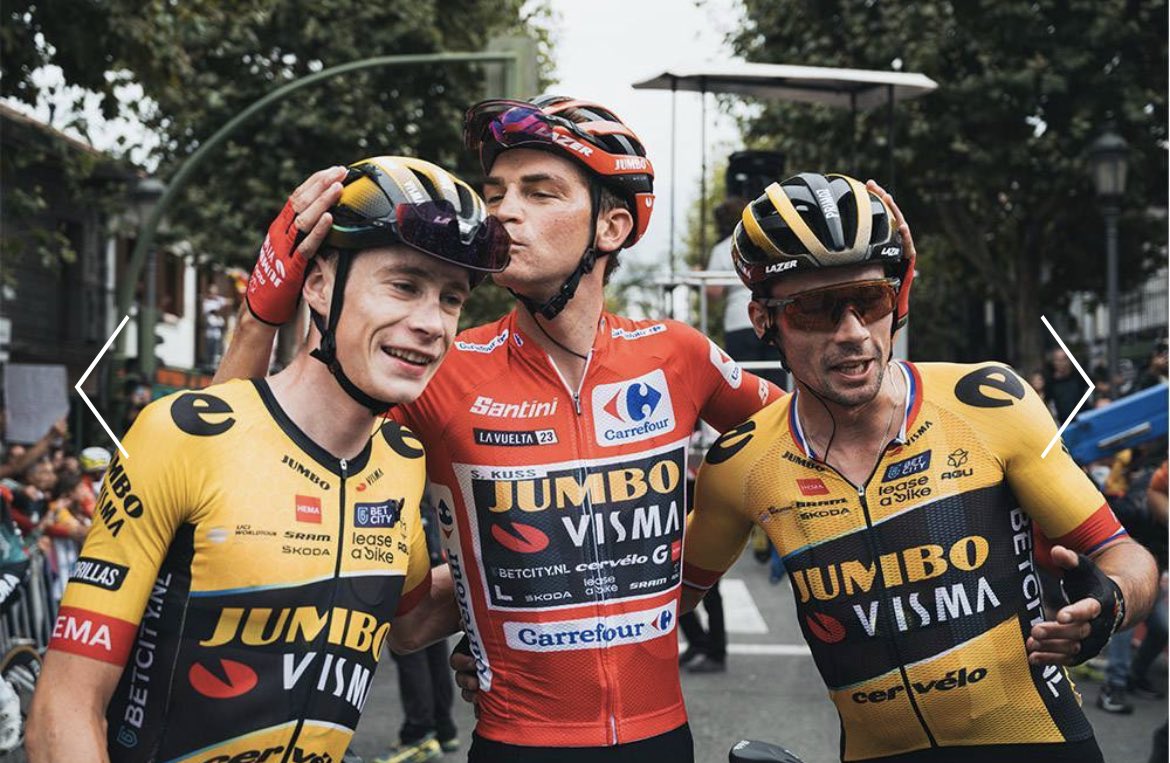 Domestique___'s tweet photo. This was it, an interesting #LaVuelta23 came to an end 🥹

The GT season is over, the cycling season is upon its end. What a ride it has been, for the cycling fans AND for us, the Domestique Crew 😇

Thank you ❤️ and eh, stick with us for  the season end and the years to come! 😅 https://t.co/T46DBBS0n4
