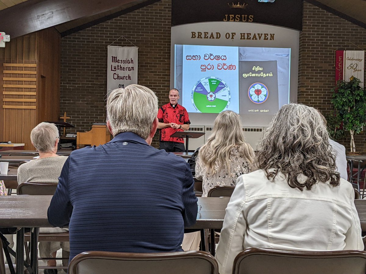 What a joy to end our Home Service with our mission partner, Messiah Lutheran Church, Grand Rapids, MI! I was honored to speak about God's mission work in Sri Lanka and lead the Divine Service for their Mission Sunday. Special thanks to Rick Krueger.