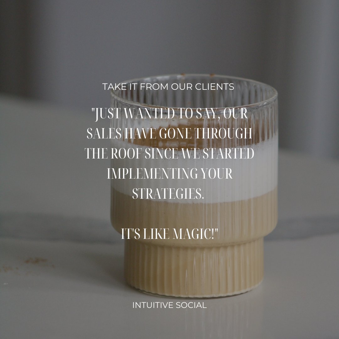 At INTUITIVE, we're dedicated to sculpting client success. See our extraordinary client results firsthand. #ClientSuccess #ResultsDriven #INTUITIVE #socialmediamangement