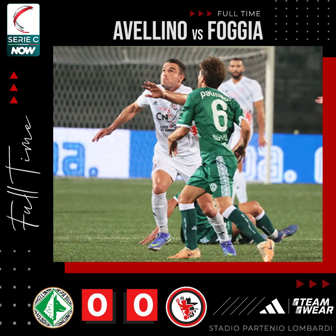 CalcioFoggiaoff's tweet photo. 🕣 𝗙𝗨𝗟𝗟 𝗧𝗜𝗠𝗘 🔴⚫
Fischio finale al #Partenio.
#Avellino 0️⃣ #Foggia 0️⃣
Buona prestazione dei nostri ragazzi 💪
#ForzaFoggia #NonTiLascioMai
#AVEFOG #SerieCNow https://t.co/DihdGqrOjA