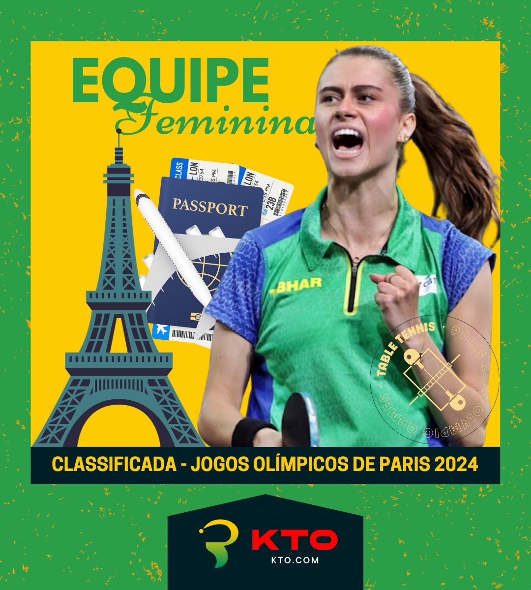 piuesportes's tweet image. 🚨🏓 ALERTA DE VAGA OLÍMPICA!

A equipe brasileira feminina 🇧🇷 de tênis de mesa garante a vaga olímpica e terá três atletas nos Jogos Olímpicos de Paris 🤩

Com o triunfo sobre o Chile 🇨🇱, a equipe ainda garantiu o vice-campeonato do Pan-Americano 🥈

✈️✅🗼
