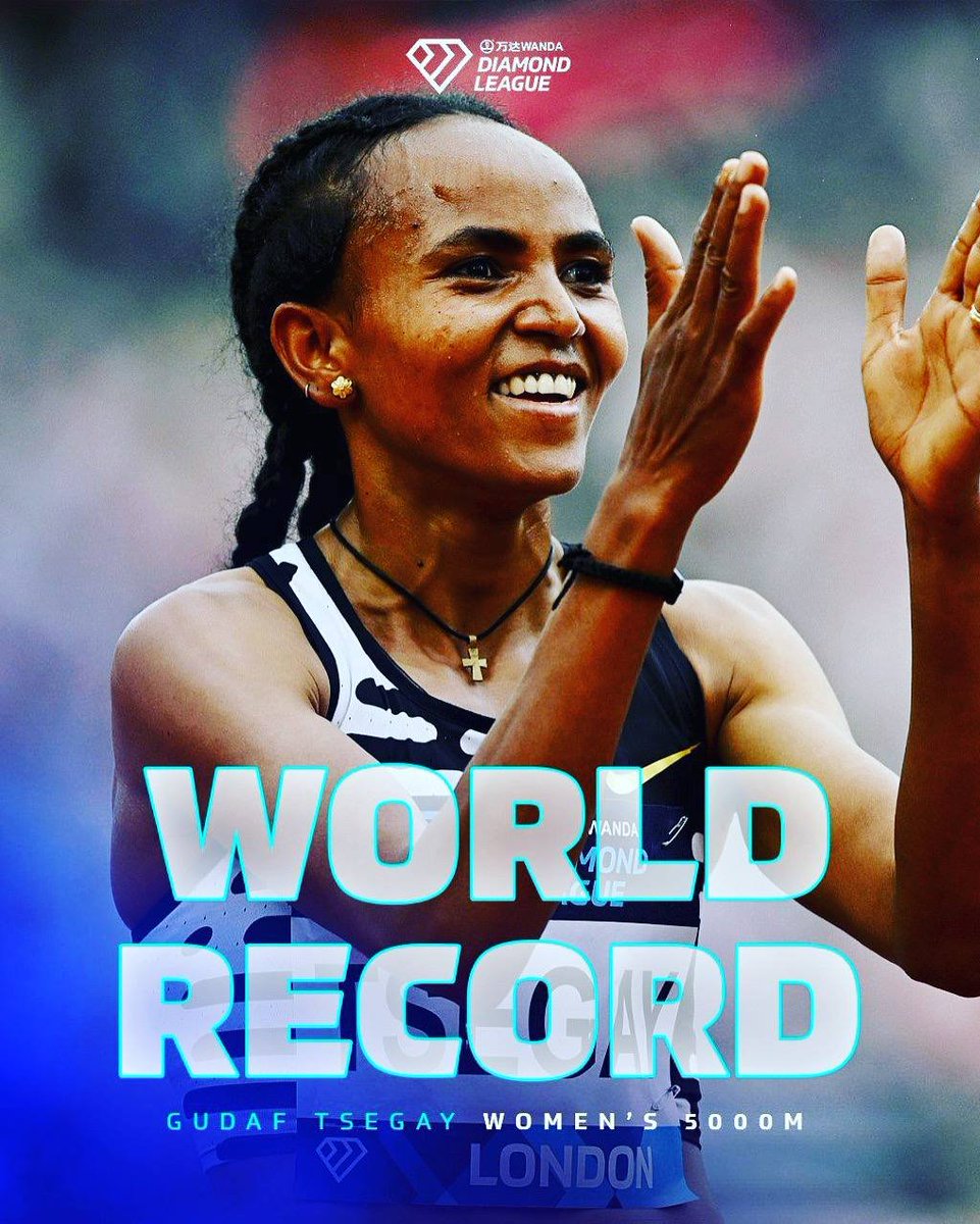 AbrarSuleiman's tweet image. የሰንበት ምሥራች!

አትሌት ጉዳፍ ፀጋይ በ5 ሺህ ሜትር ሩጫ በኬንያዊቷ አትሌት ፌይዝ ኪፕዬጎን የተያዘውን ክብረ ወሰን በመስበር የዳይመንድ ሊግ አሸናፊ ሆነች። 

እሰይ!
ደህና እደሩ
#የሰው_ዘር_በሙሉ
#ኢትዮጵያ #Ethiopia 🇪🇹💚💛❤️🇪🇹