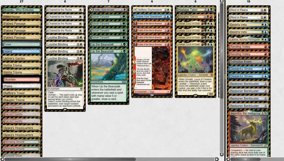 Forgot to take a screenshot but split the finals of the pioneer challenge :D Deck still great, I will write an update about beanstalks and my list for Lille soon.