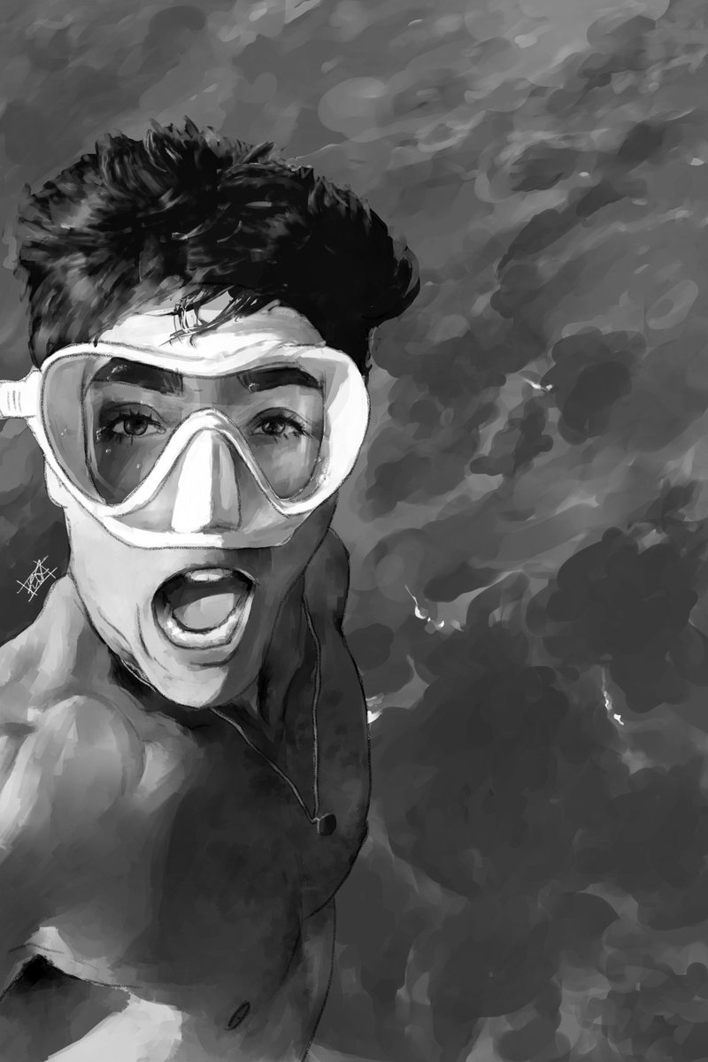 kiaburbur's tweet photo. urchin hunt 🤿 @TheRealTZP 
(this took way too long... wanted to draw the whole video but yeah 😭)

#TaylorZakharPerez  #RedWhiteAndRoyalBlue #RWRBMovie #RWRBrewatch #FIRSTPRINCE #Krita https://t.co/oHMtvzDcWi