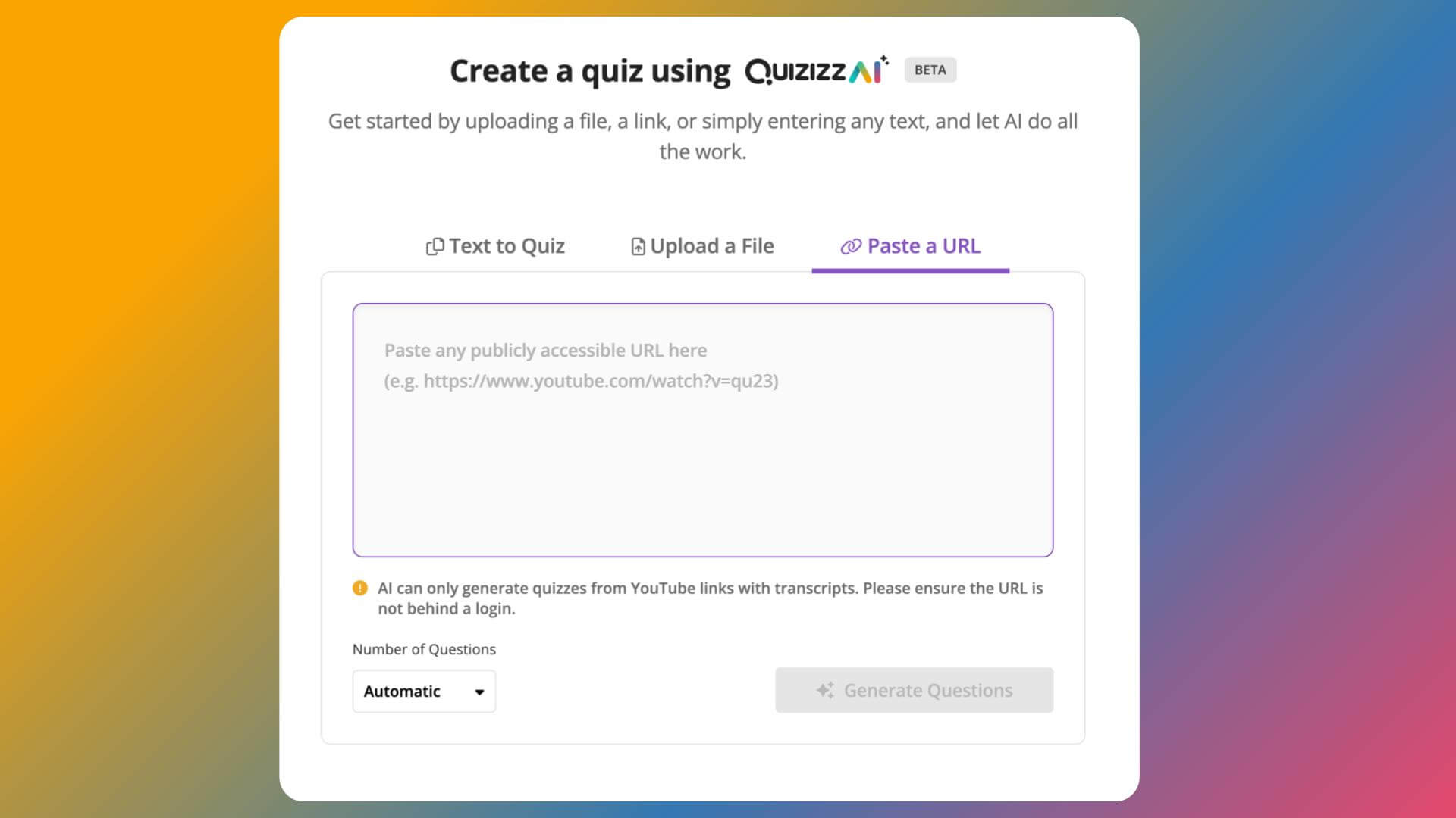 Creating a Quiz in Quizizz 