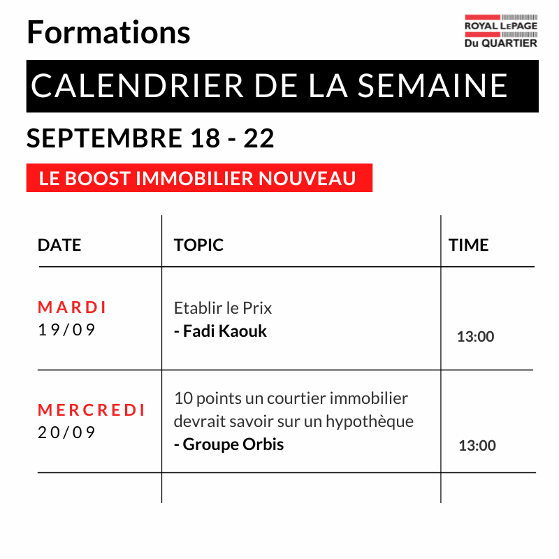 RLPduQuartier's tweet photo. Enjoy this week's schedule!

#RLPDQ #Royallepageduquartier #Bootcamp #Training #rlpduquartier #Montreal https://t.co/hzS0K72O0Q
