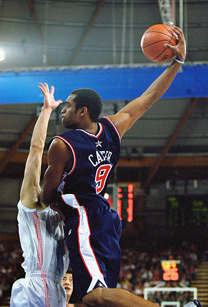 9/17/00 – Led by Phoenix #Suns star Jason Kidd (4p/3a/2s), former & future Suns Antonio McDyess (7p/7r) & Vince Carter (16p/4r/4a), the quiet, non-'Dream' U.S. Men's Basketball team (1-0) blew out China 119-72 to win the opener of Group Play in the Australia Olympics. Allen: 21p.