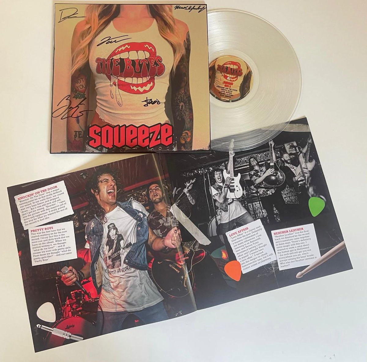 pick up your very own copy of the limited edition clear vinyl of our album SQUEEZE at earache.com/thebites