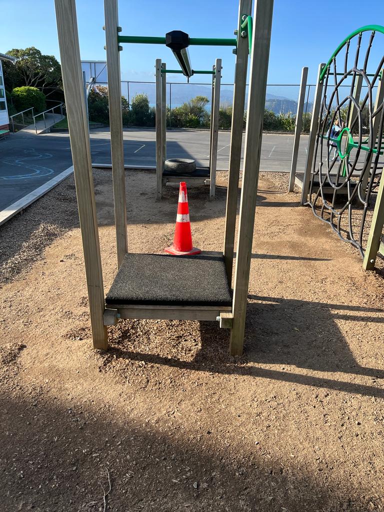 Wind stripped all the bark from the playground at mum's school &amp; they've had to close it until they get more 👀