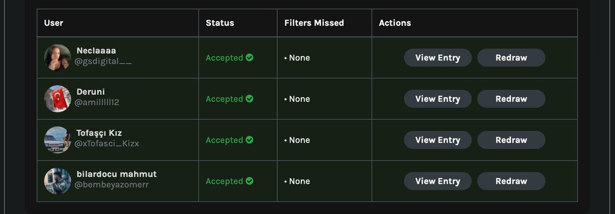 SharpEyeTrading's tweet image. Selamlar,

USDT çekilişimizin sonucu 10 kişilik listede gerekli şartları yerine getiren ilk 5 arkadaşımız kazanandır, diğer arkadaşlarımız sırasıyla yedeklerdir. 
 
Eğitim Hediyesi çekilişimizin sonucu 4 kişilik listede sırasıyla ilk 2 arkadaşımız as, sonraki iki kişi yedek…
